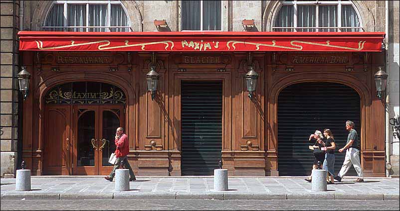 Maxim's restaurant in Paris