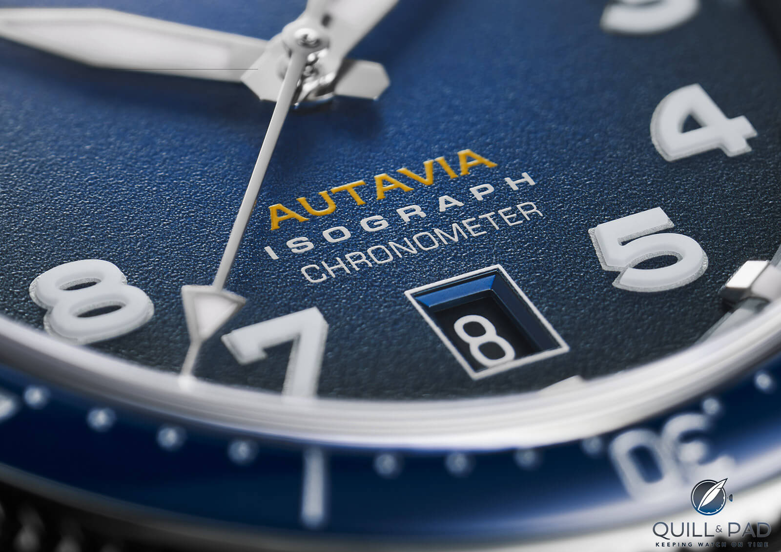Dial detail of the TAG Heuer Autavia Isograph