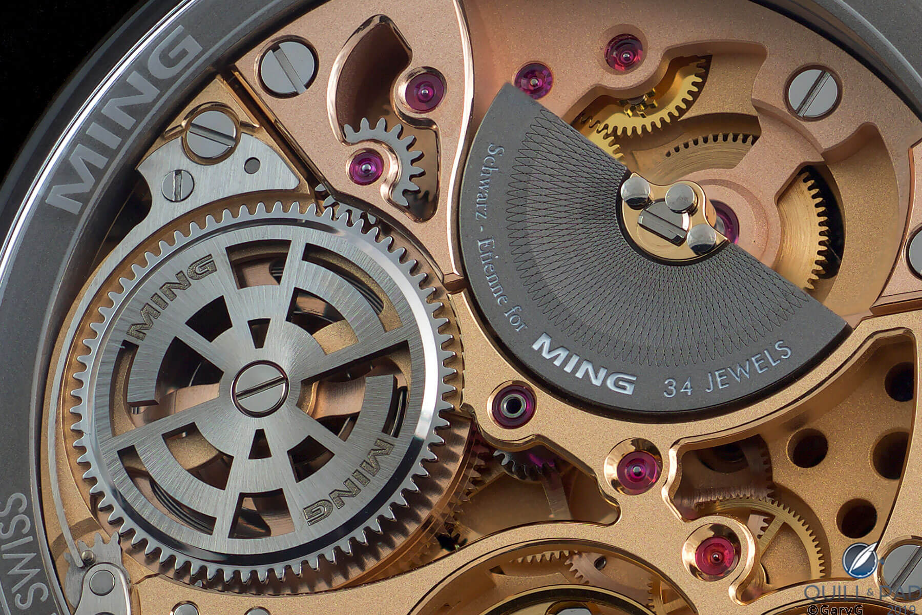Complementary finishing details on the Schwarz Etienne Caliber ASE.220.1 for Ming
