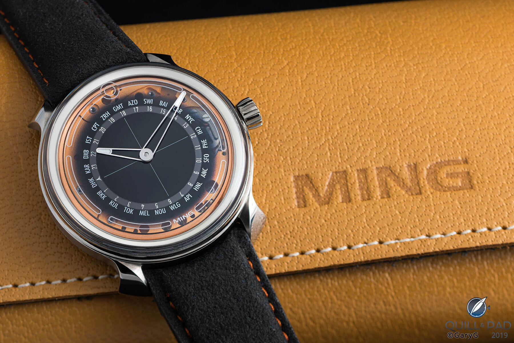 Going upmarket: Ming Model 19.02 with pre-production leather pouch (to be updated in final version)