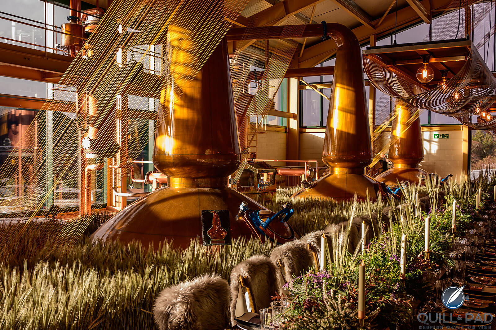 Copper casks at the Glenlivet distillery