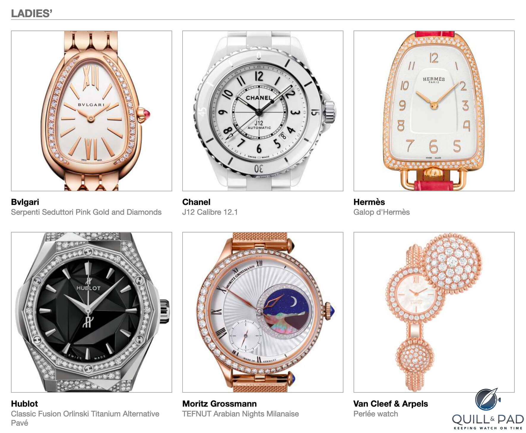 Complete List And Photos Of All Shortlisted Watches In The 2019 Grand Prix  d'Horlogerie de Genève (GPHG) - Quill & Pad