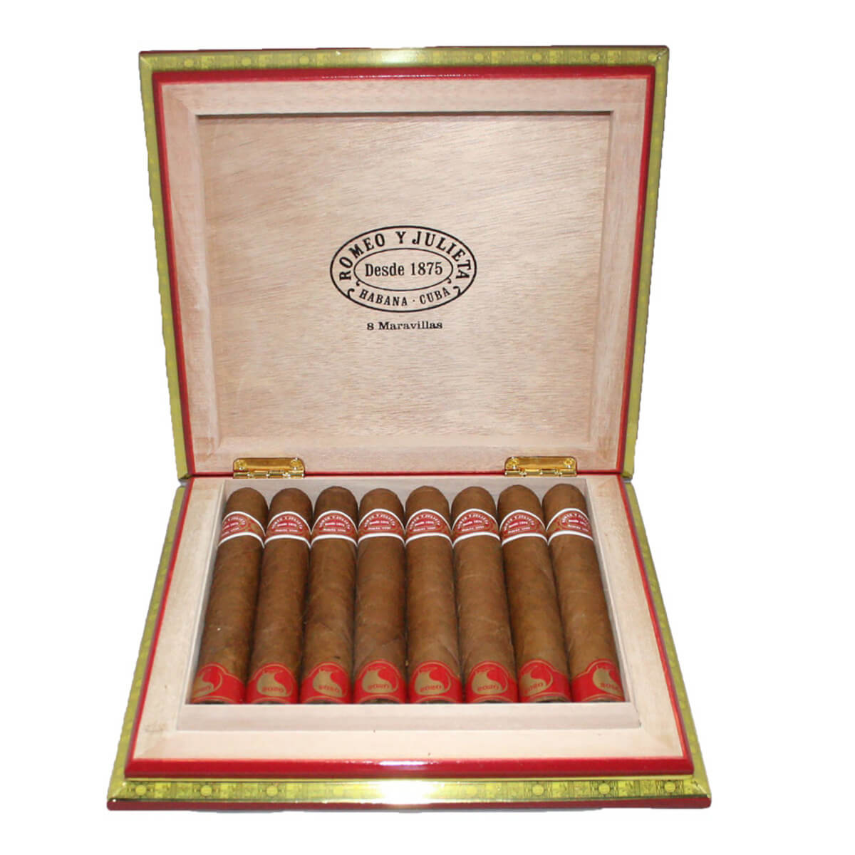 Romeo & Julieta Maravillas 8 Cuban Cigars: Large Size, Medium Flavor ...