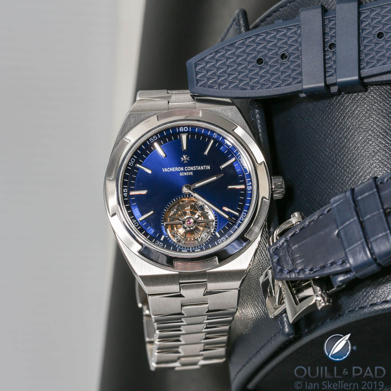 Please have a look at this truly beautiful blue Vacheron Constantin  Overseas Chronograph –