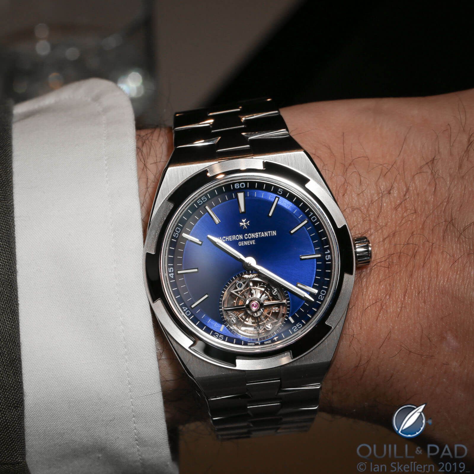 Please have a look at this truly beautiful blue Vacheron Constantin  Overseas Chronograph –
