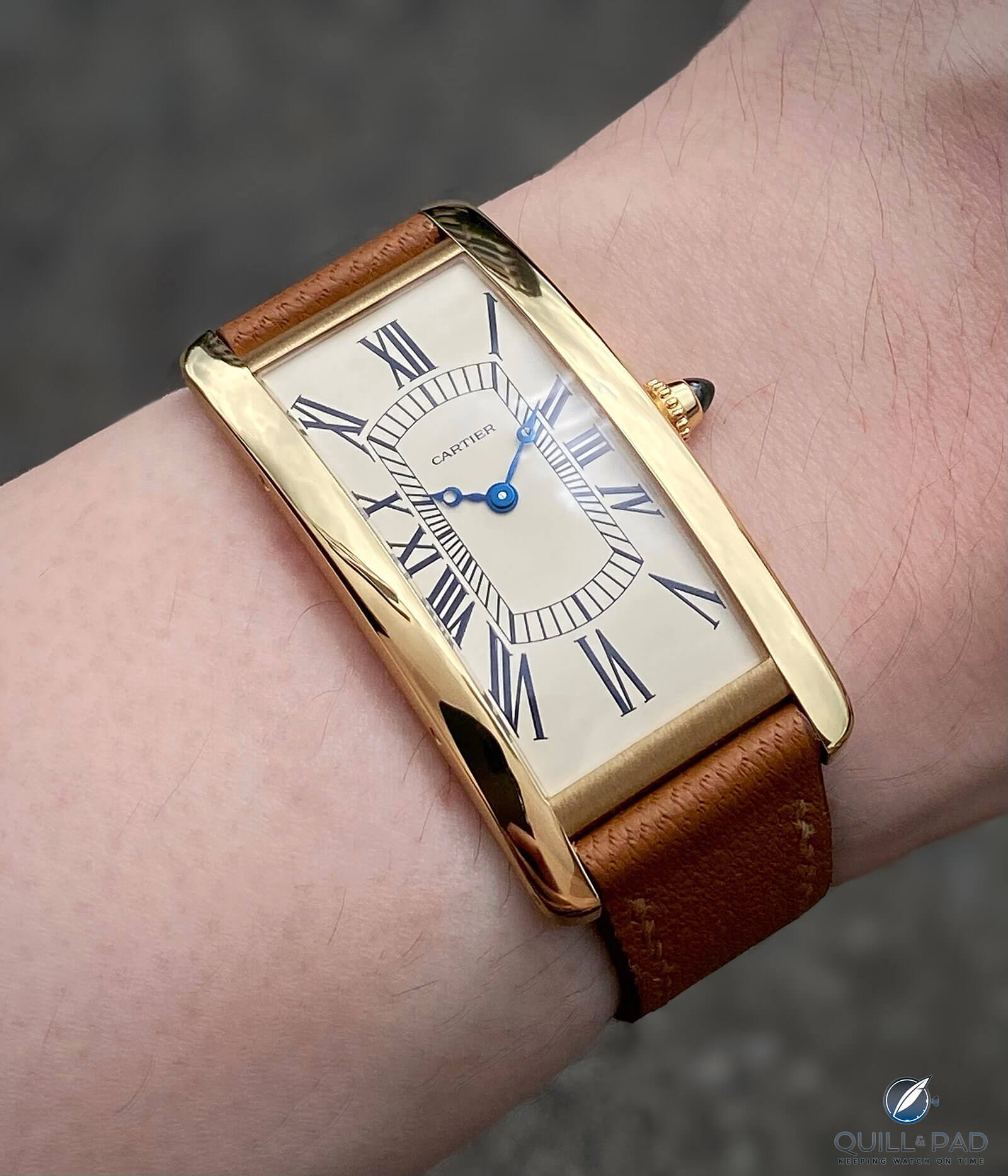 cartier tank watch not keeping time