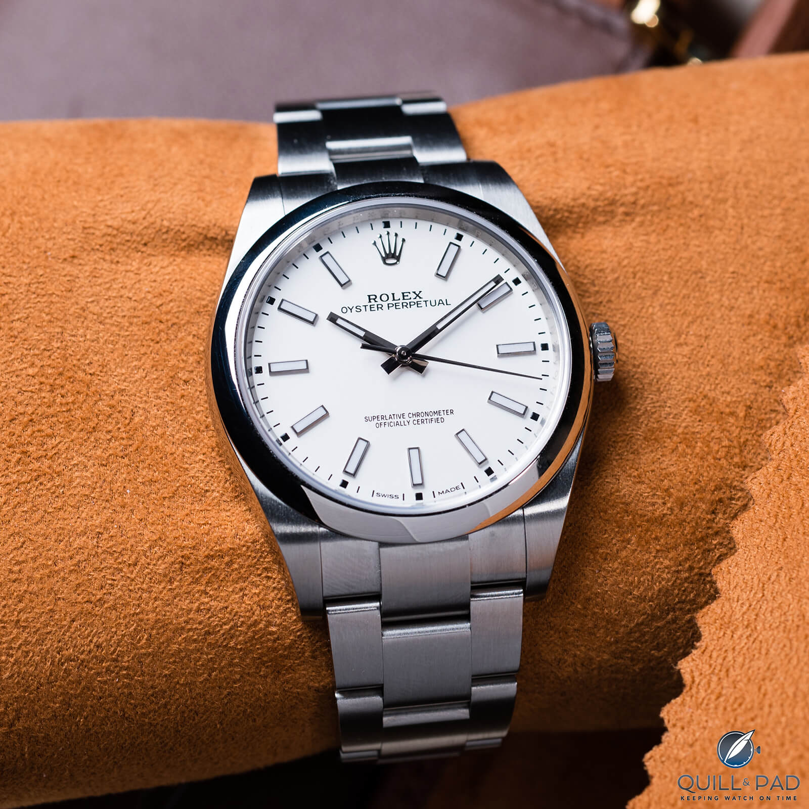 oyster perpetual 39mm white