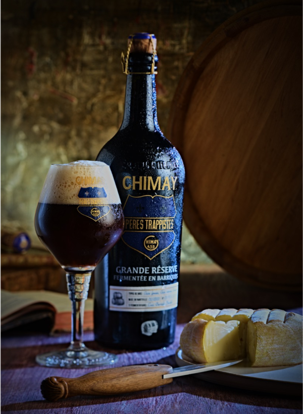 Chimay Grande Reserve Beer Brewed By Trappist Monks, Fermented In Oak