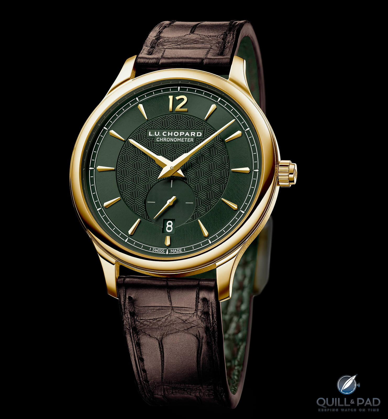 New Chopard L.U.C XPS 1860 Officer: Classically Cool In Yellow Gold - Quill  & Pad